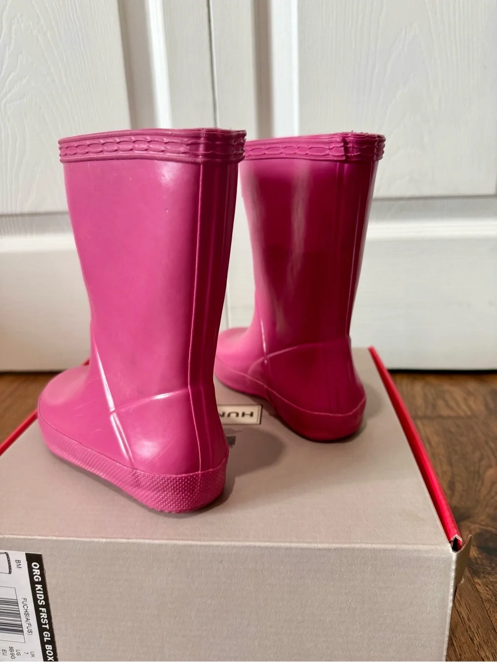 Hunter Girls Hot Pink Rain Boots